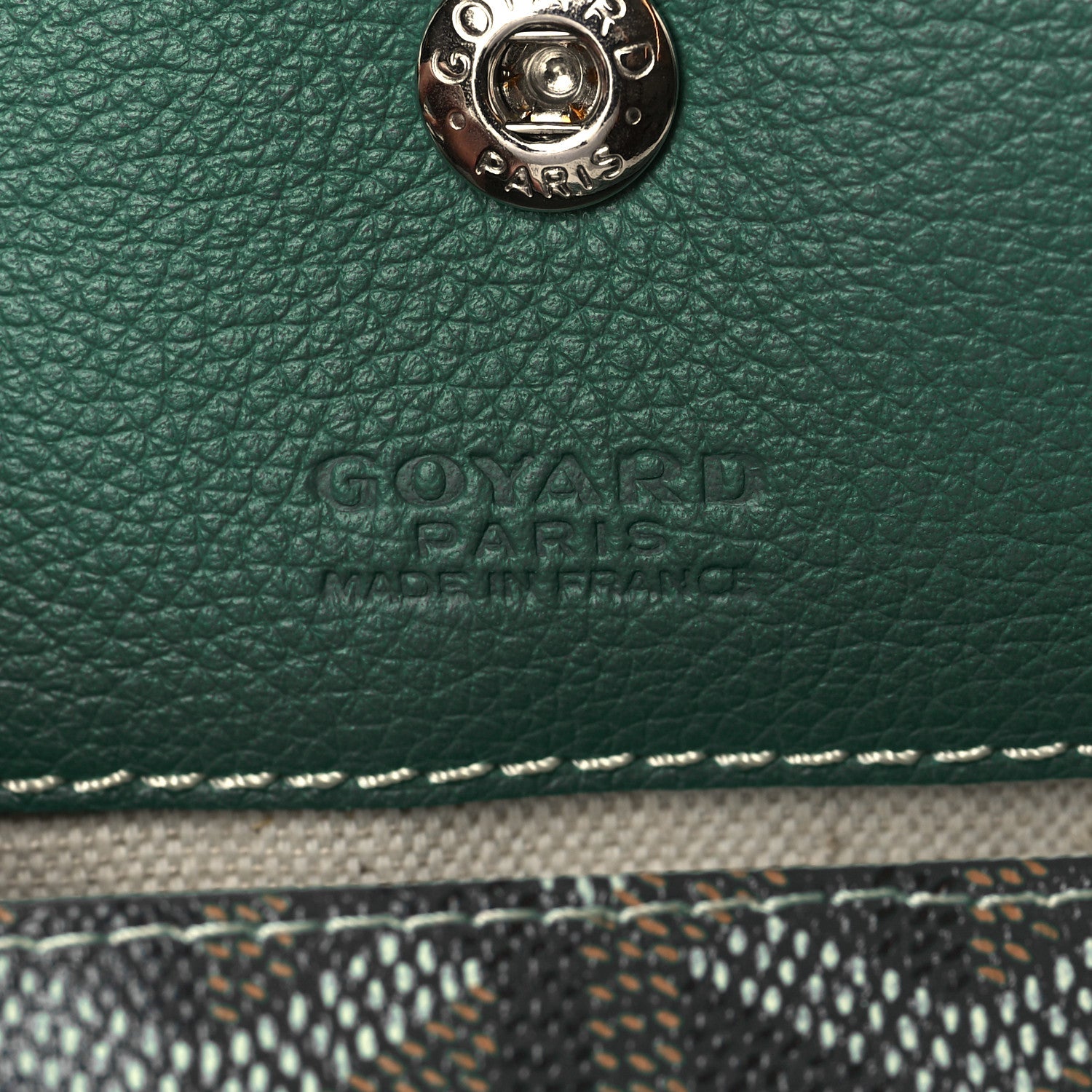Goyard Goyardine Saint Louis GM Green 7 of 9