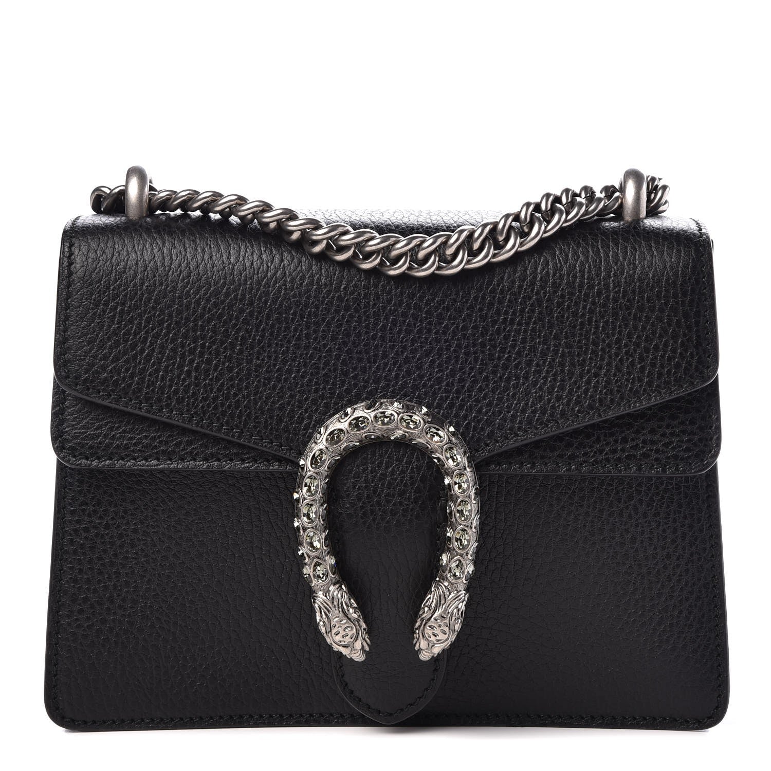 Gucci Calfskin Mini Dionysus Shoulder Bag Black 1 of 7