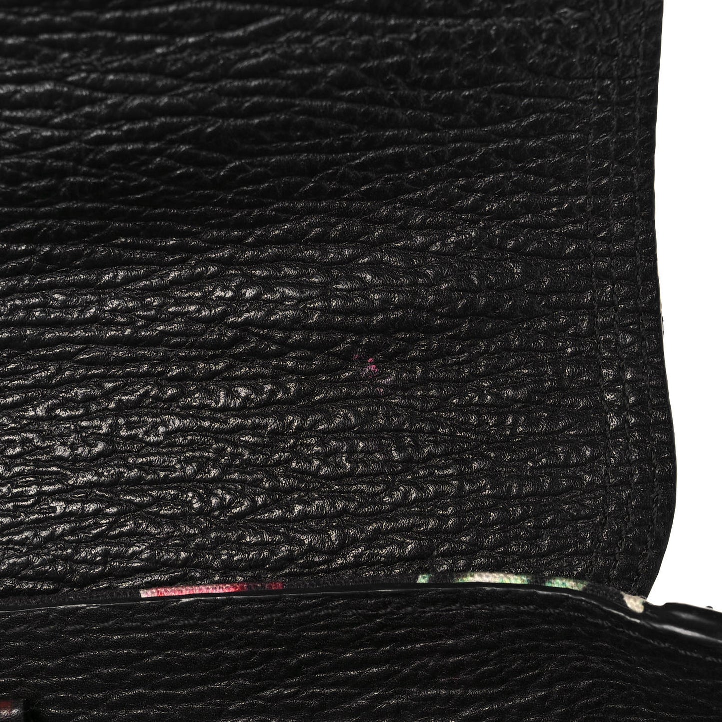 Textured Calfskin Canvas Mini Floral Pashli Satchel Black Multicolor