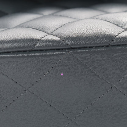 Chanel Lambskin Quilted Jumbo Single Flap Bijoux Chain Dark Grey 5 of 5