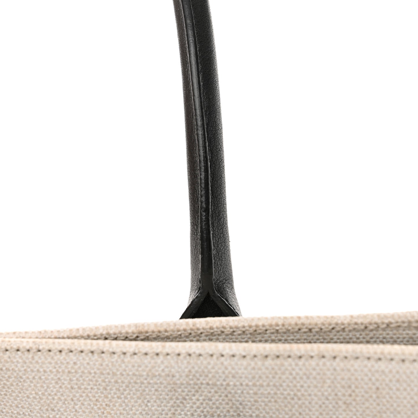 Linen Calfskin Rive Gauche Tote Optic White