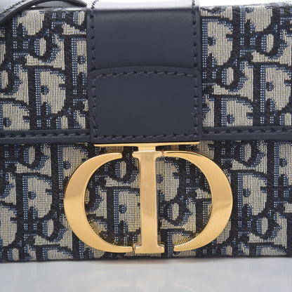 Christian Dior Oblique 30 Montaigne Box Bag Blue 10 of 11