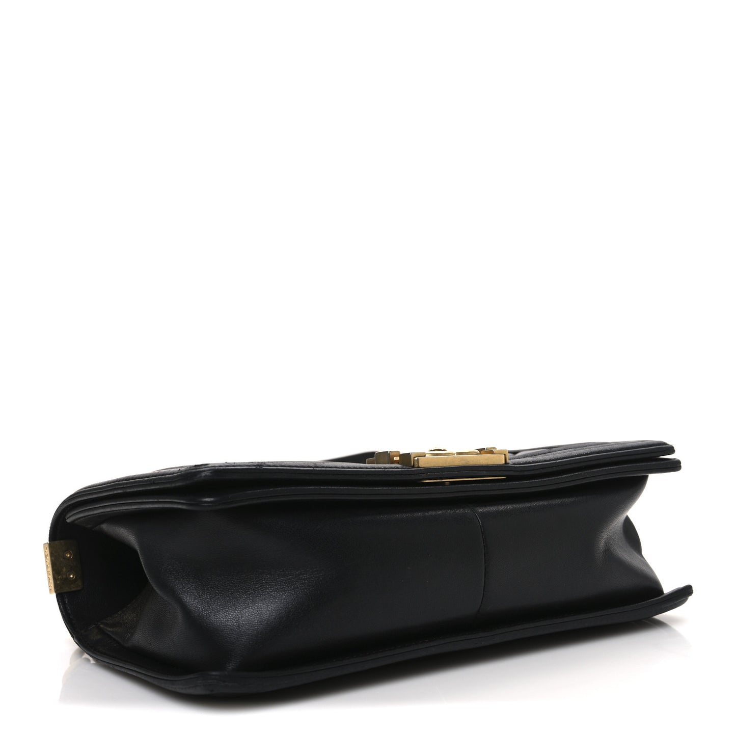 Lambskin Quilted Medium Boy Flap Black