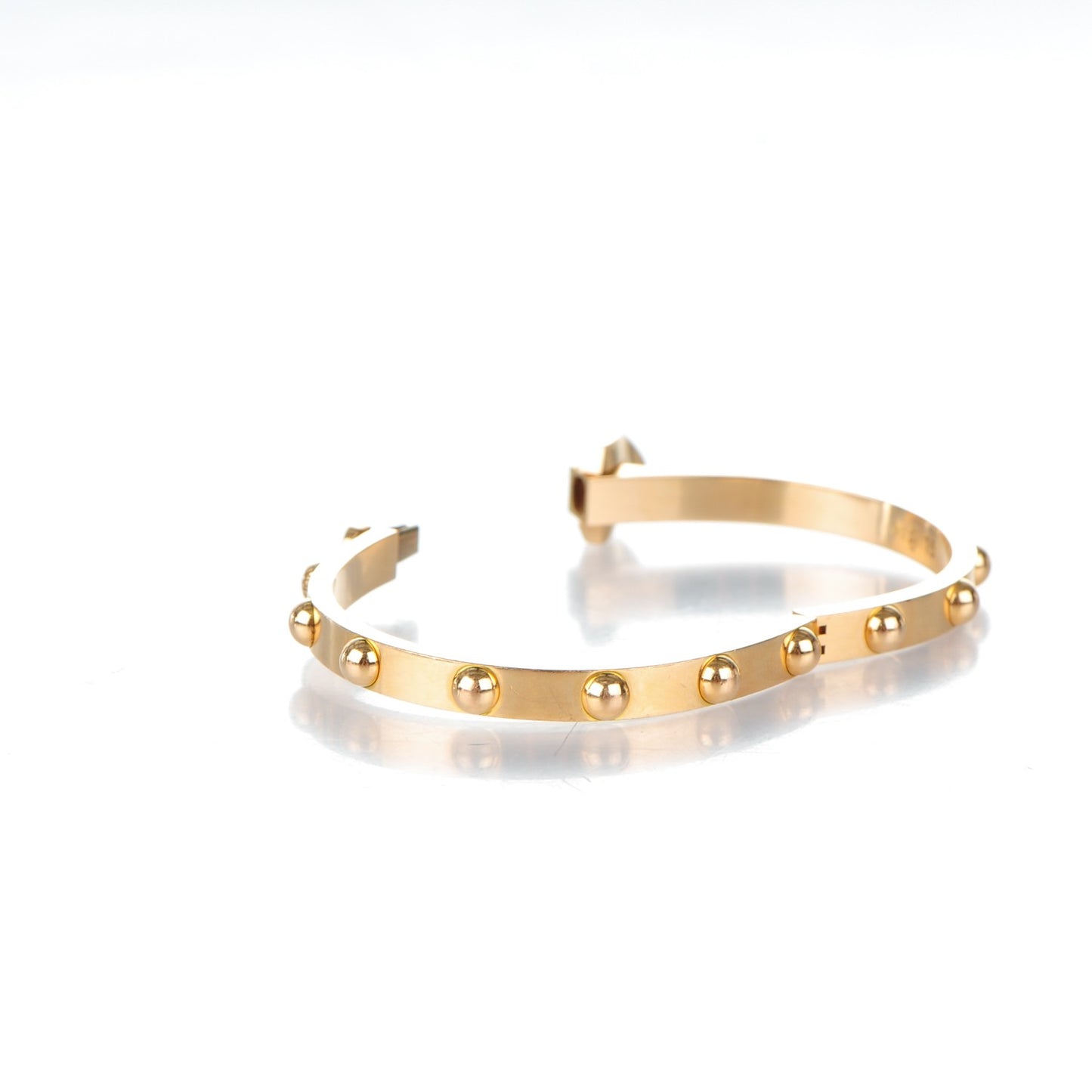 18k Yellow Gold Diamond Clous Bracelet 15