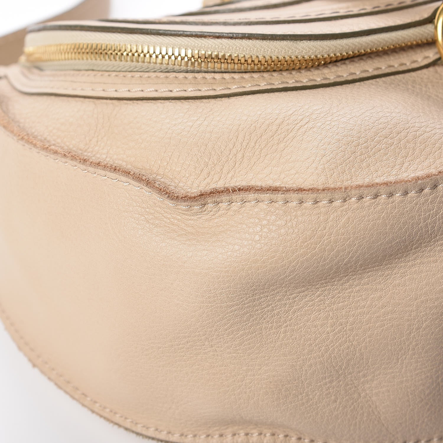 Chloe Calfskin Medium Marcie Round Zip Crossbody Bag Angora Beige 11 of 23