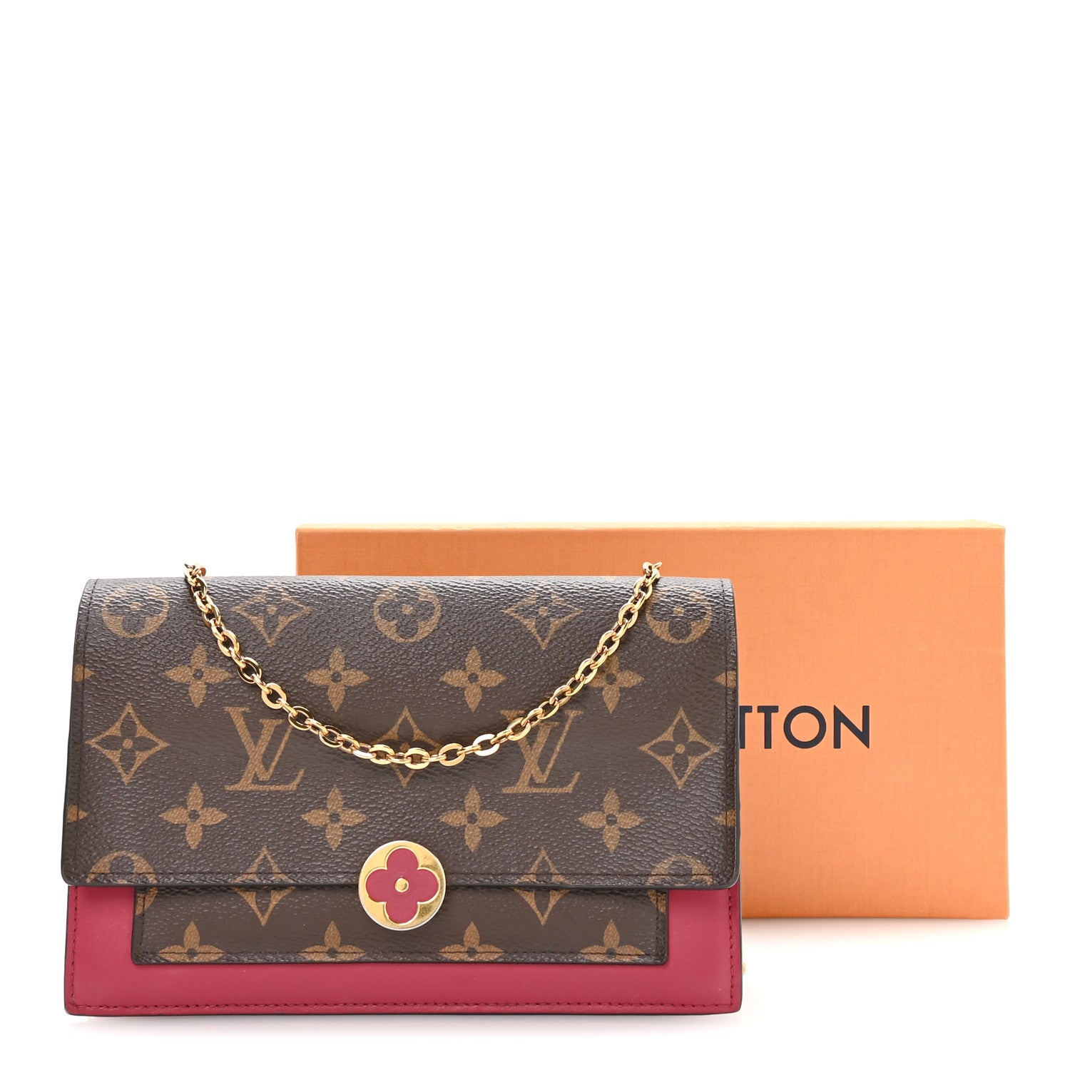 Louis Vuitton Monogram Flore Chain Wallet Fuchsia 11 of 11