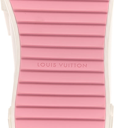 Louis Vuitton Calfskin Time Out Bow Sneakers 37 White Pink 7 of 13