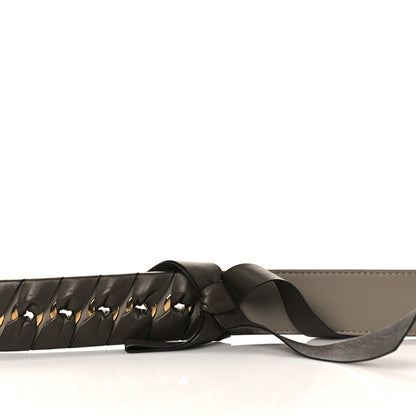Fendi Calfskin Shiny Nappa Lace Up Bow Strap You Brown 5 of 5