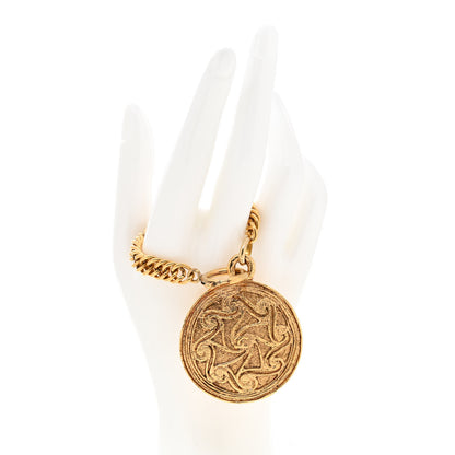 Chanel 31 Rue Cambon Paris Medallion Chain Bracelet Gold 2 of 5