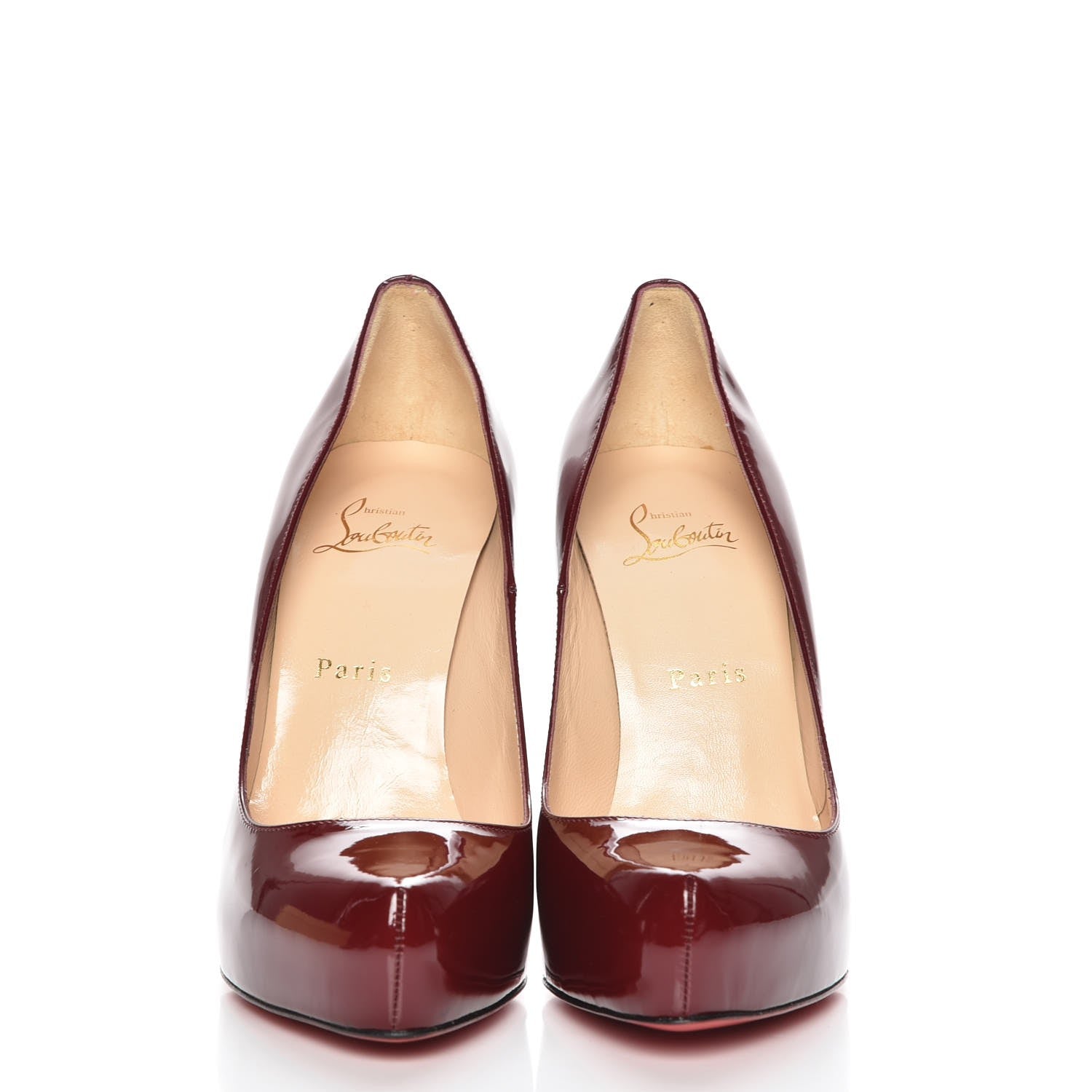 Christian Louboutin Patent Rolando 120 Pumps 38.5 Red 2 of 7