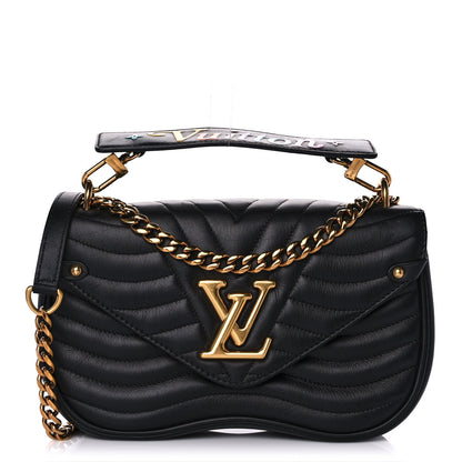 Louis Vuitton Calfskin New Wave Chain MM Black 1 of 10