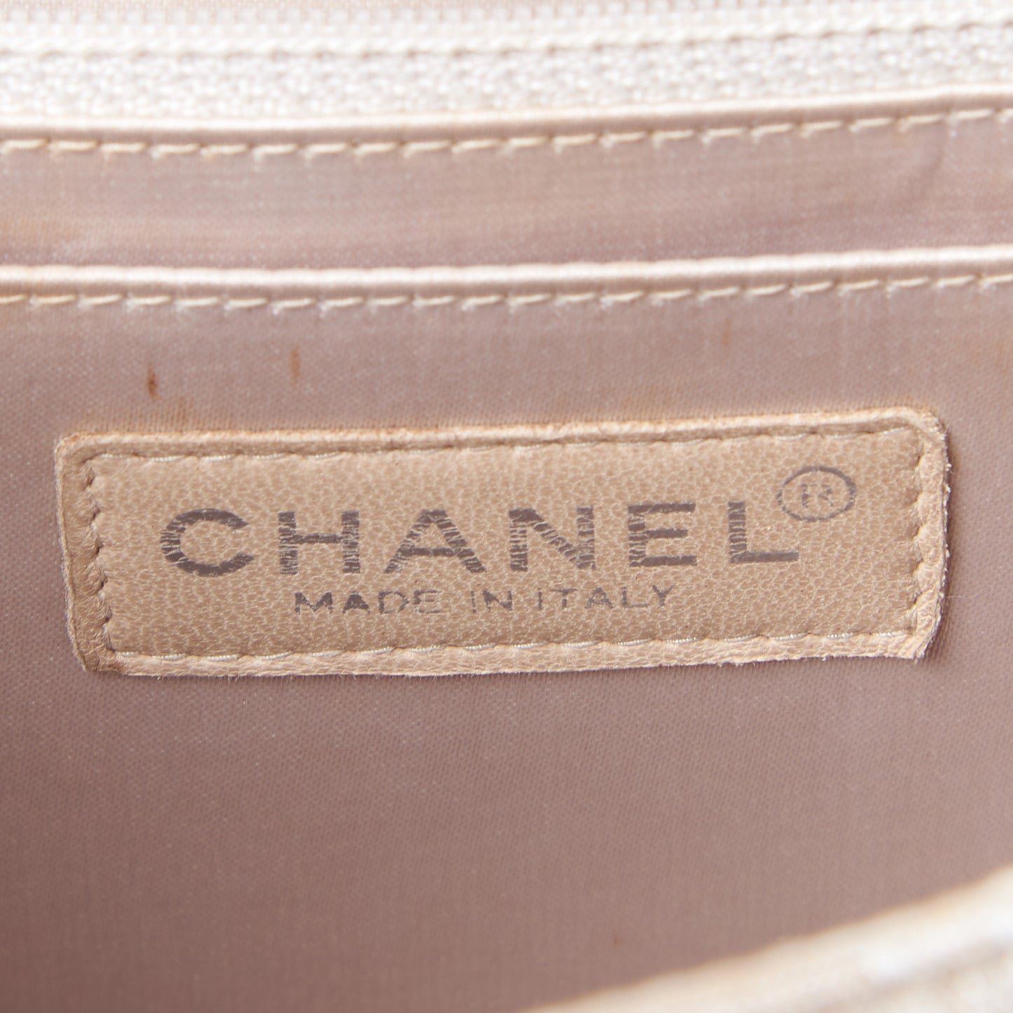 Nylon Medium Travel Flap Light Beige