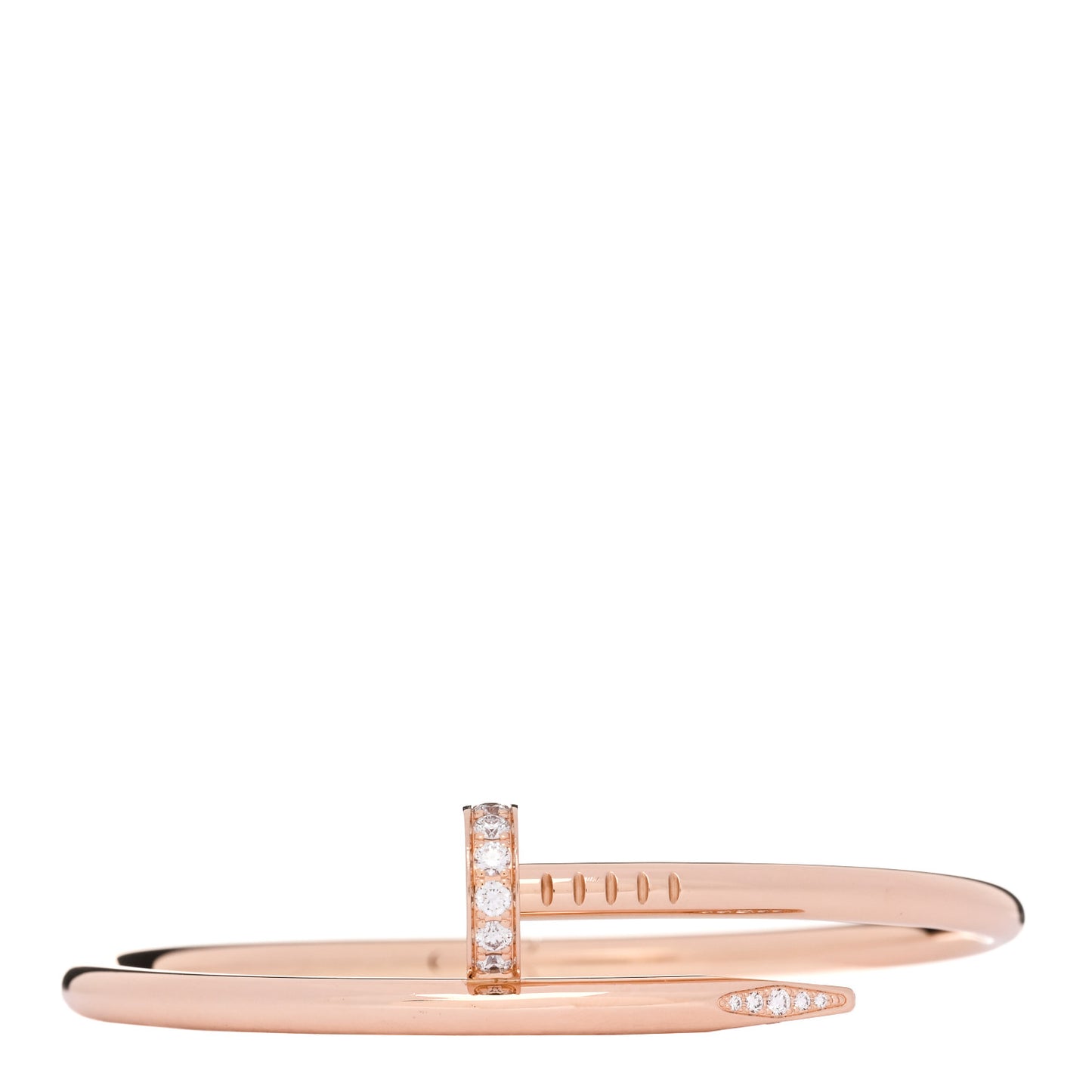 18K Pink Gold Diamond Juste Un Clou Bracelet 16