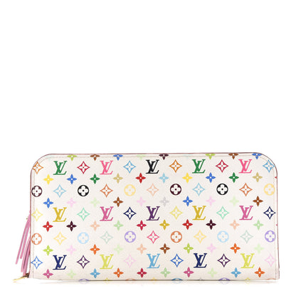 Louis Vuitton Monogram Multicolor Insolite Wallet White Litchi 1 of 10