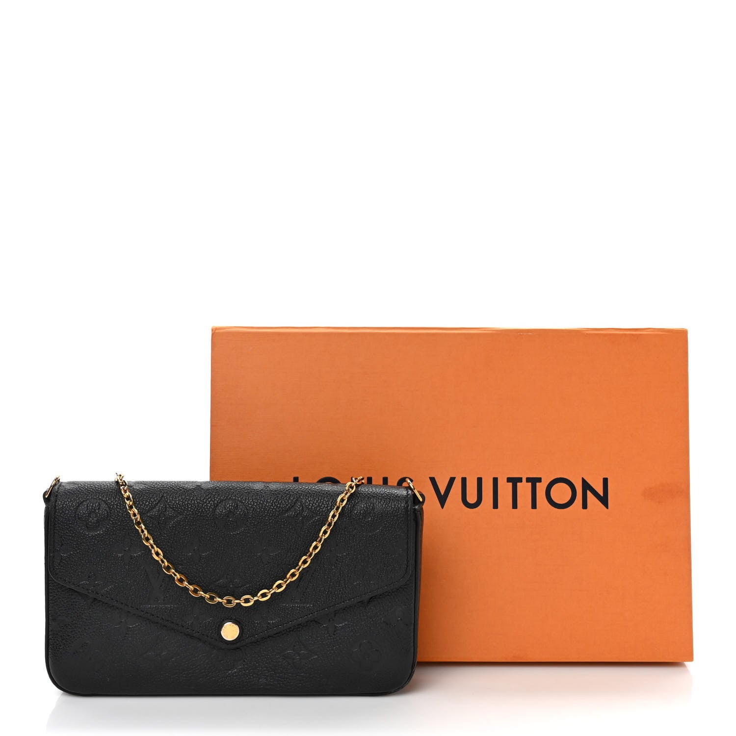 Louis Vuitton Empreinte Pochette Felicie Chain Wallet Black 11 of 11