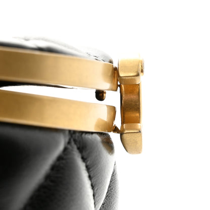 Chanel Lambskin Quilted Mini Crown Box Bag Black 12 of 12