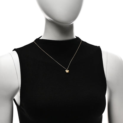 Gucci 18K Yellow Gold Le Marche Des Merveilles Bee Heart Pendant Necklace 2 of 6