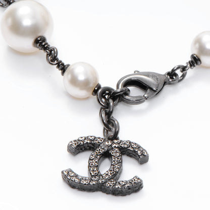 Chanel Pearl Beaded Camellia CC Bracelet 4 of 5