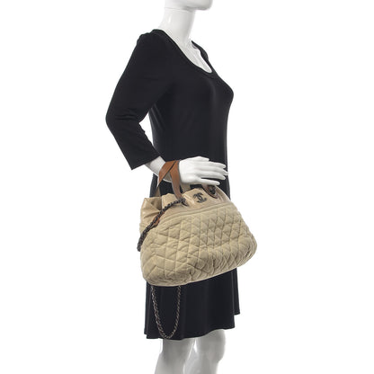 Chanel Iridescent Calfskin Large In the Mix Tote Beige Brown 2 of 15