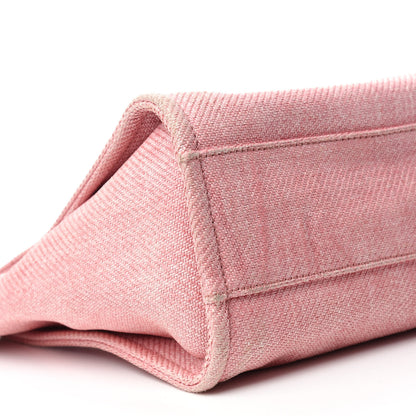 Chanel Canvas Small Deauville Tote Pink 6 of 14