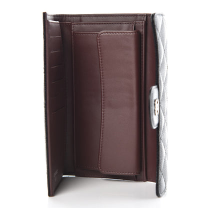 Chanel Caviar Quilted Long Flap Wallet Black 4 of 7