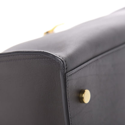 Saint Laurent Smooth Calfskin Small Cabas Monogram Dark Grey 11 of 11