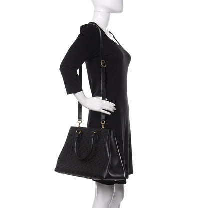 Gucci Soft Guccissima Signature Top Handle Tote Bag Black 2 of 10
