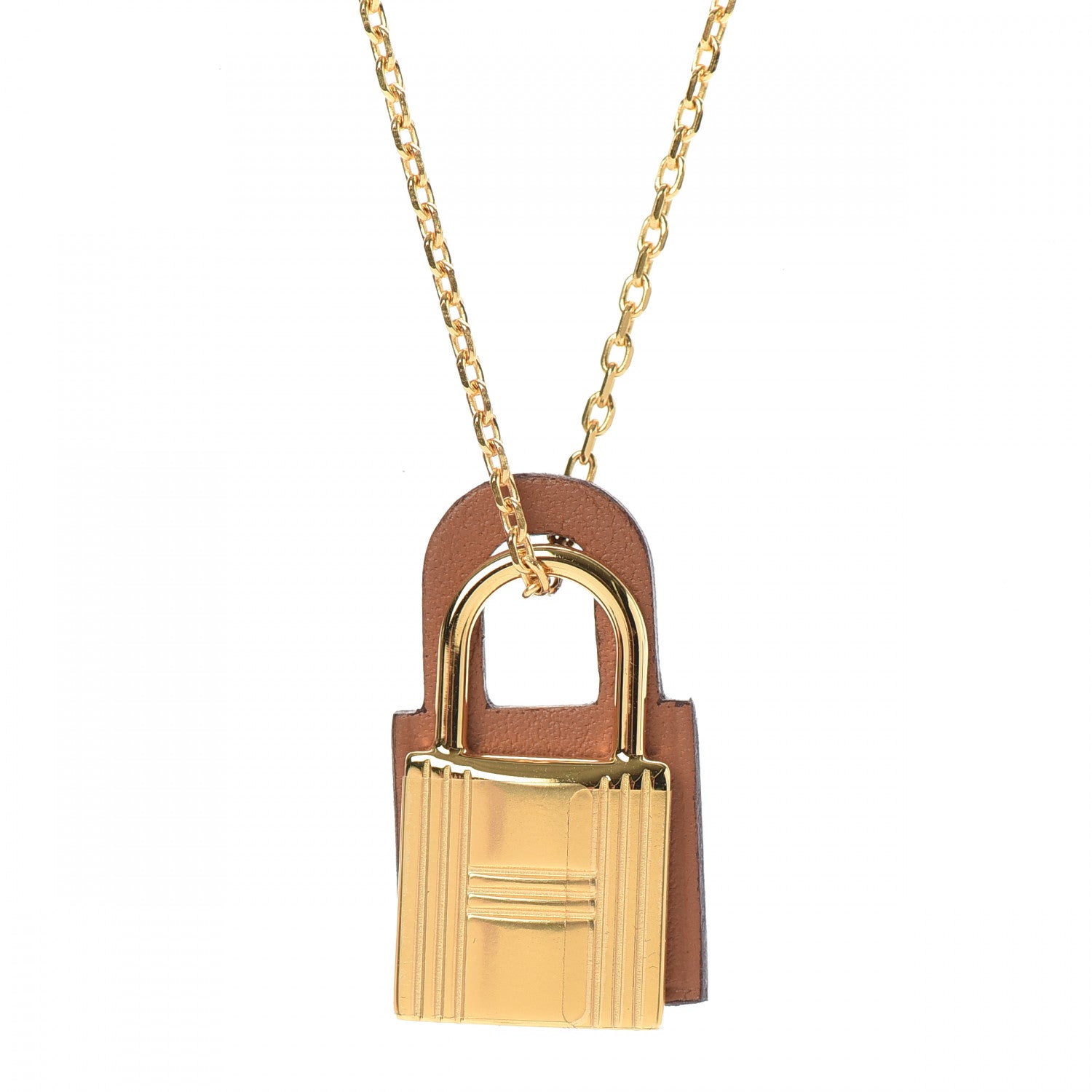 Hermes Swift Small O'Kelly Pendant Necklace Gold 6 of 7