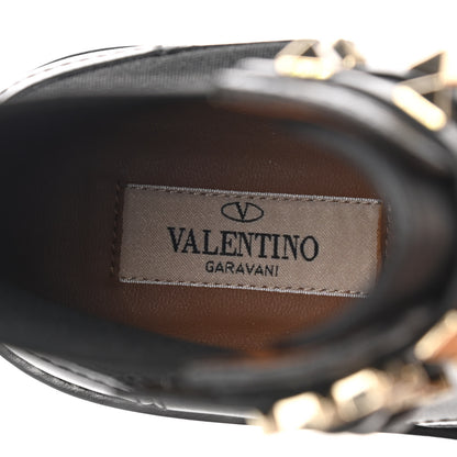 Valentino Garavani Calfskin Rockstud 20mm Ankle Boots 35 Black 7 of 8