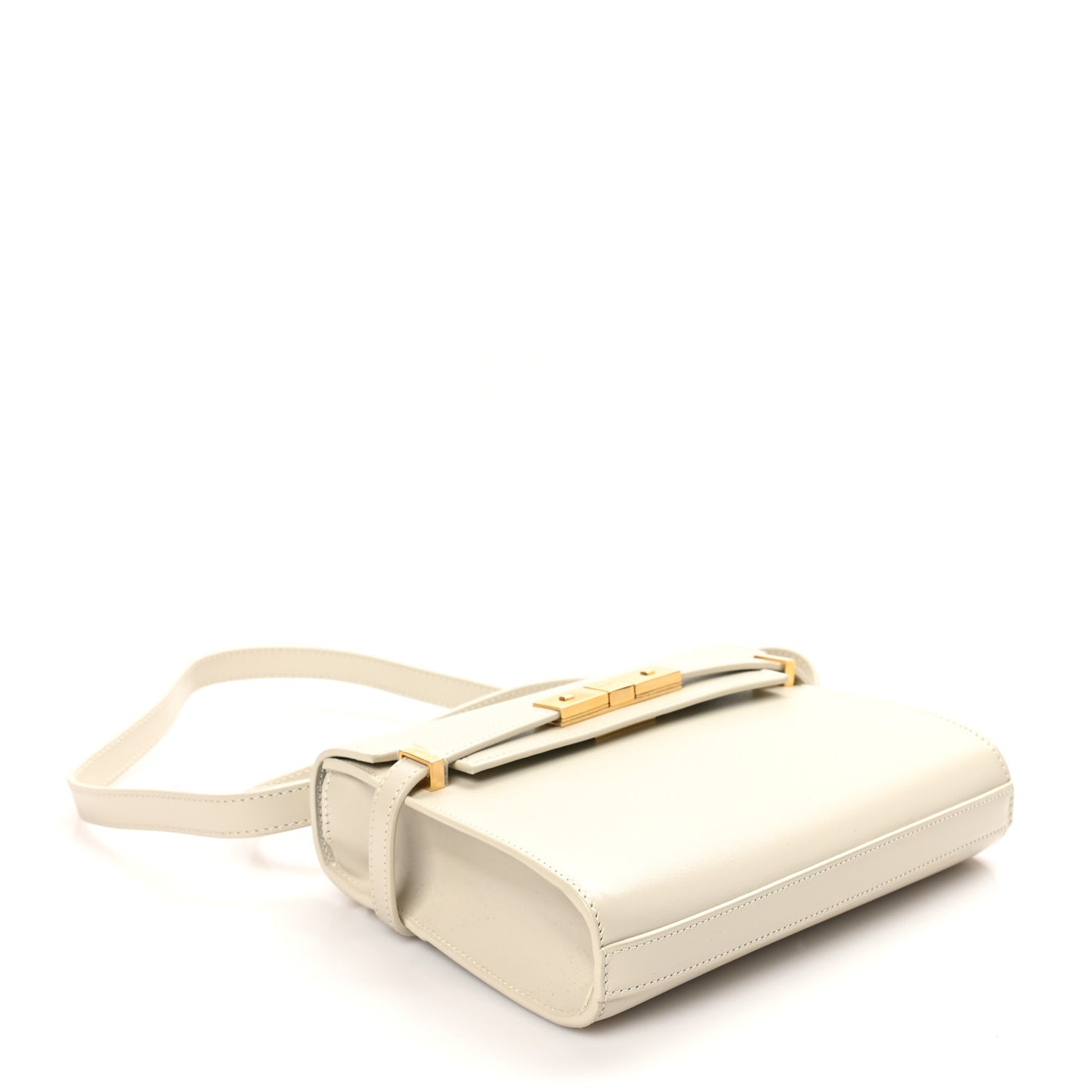 Smooth Calfskin Mini Manhattan Shoulder Bag Crema Soft