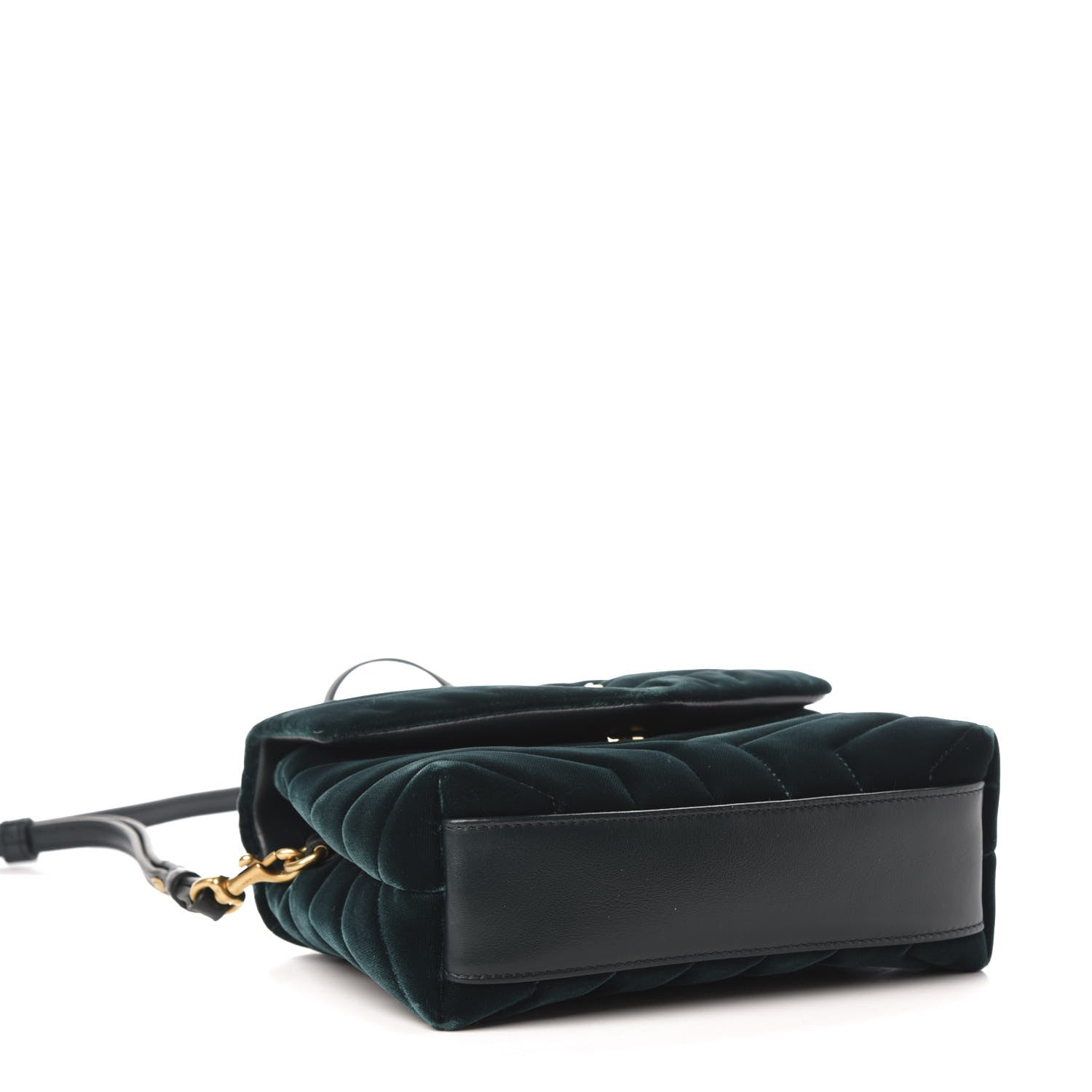 Saint Laurent Velvet Y Quilted Monogram Toy Loulou Chain Satchel Malachite 4 of 13