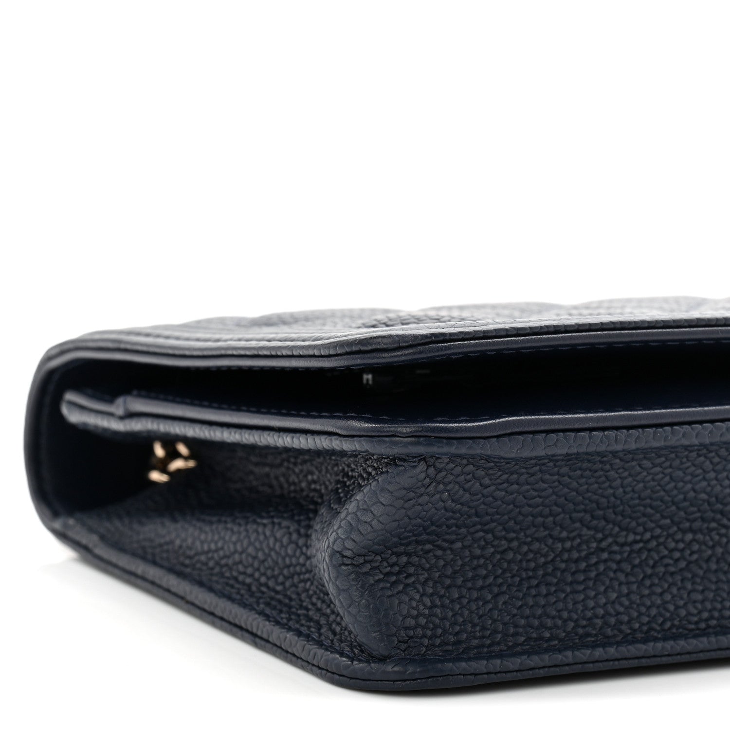 Chanel Caviar Quilted Boy Wallet On Chain WOC Navy 10 of 12