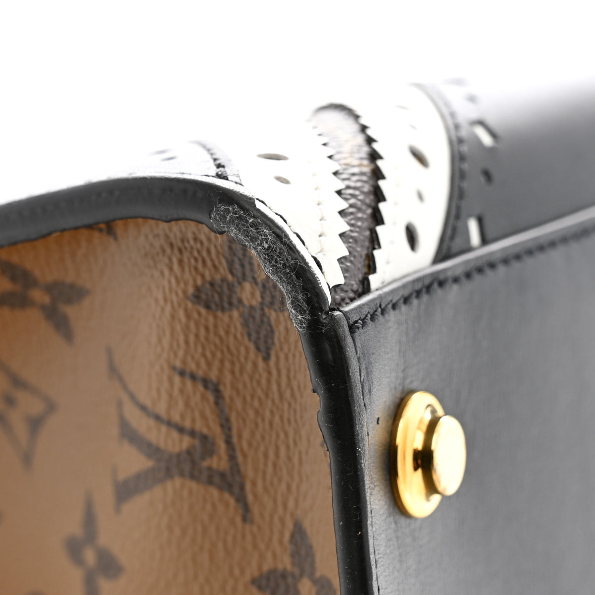 Louis Vuitton Reverse Monogram Brogue City Steamer MM Bag 12 of 13