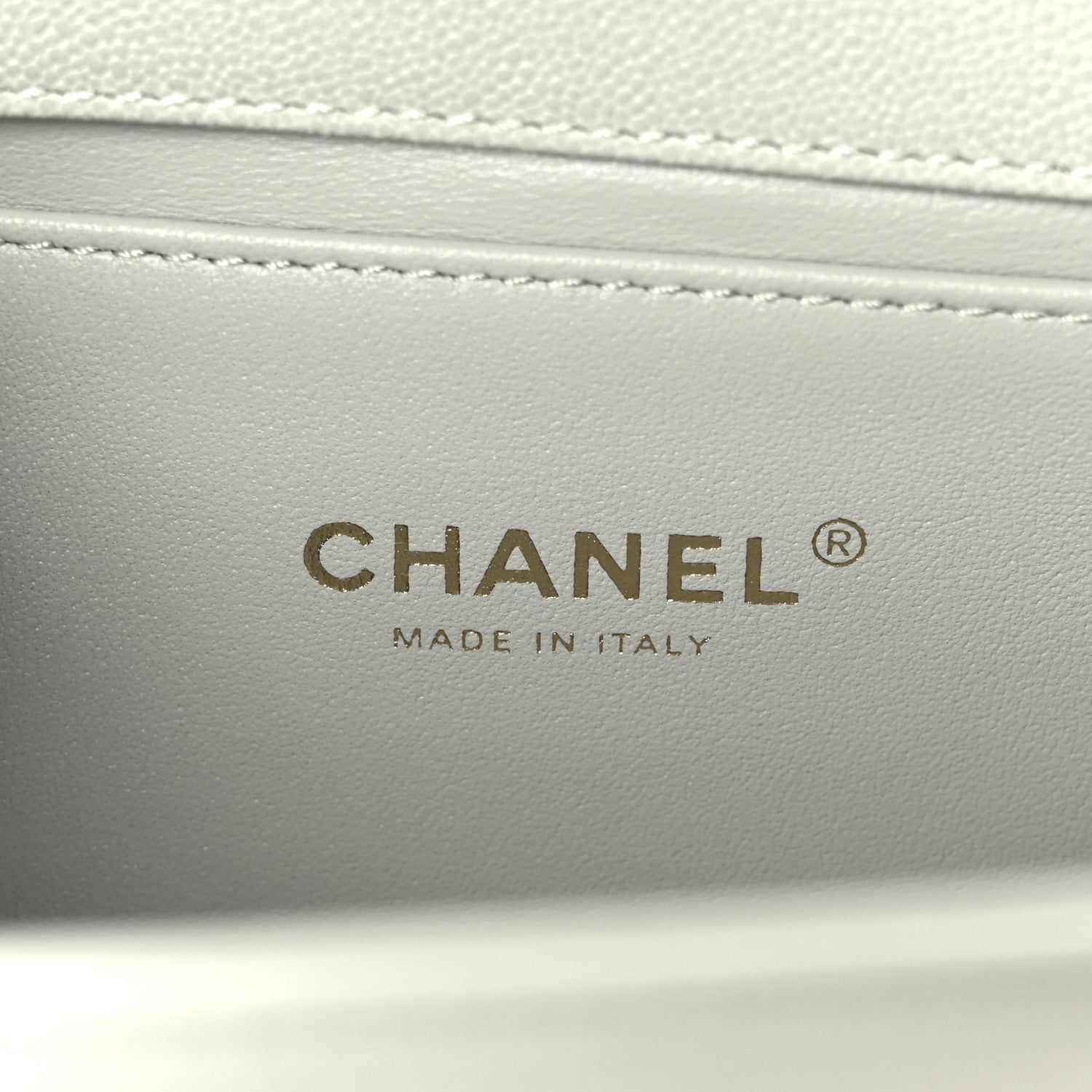 Chanel Caviar Chevron Quilted Medium Boy Flap Light Grey 6 of 11