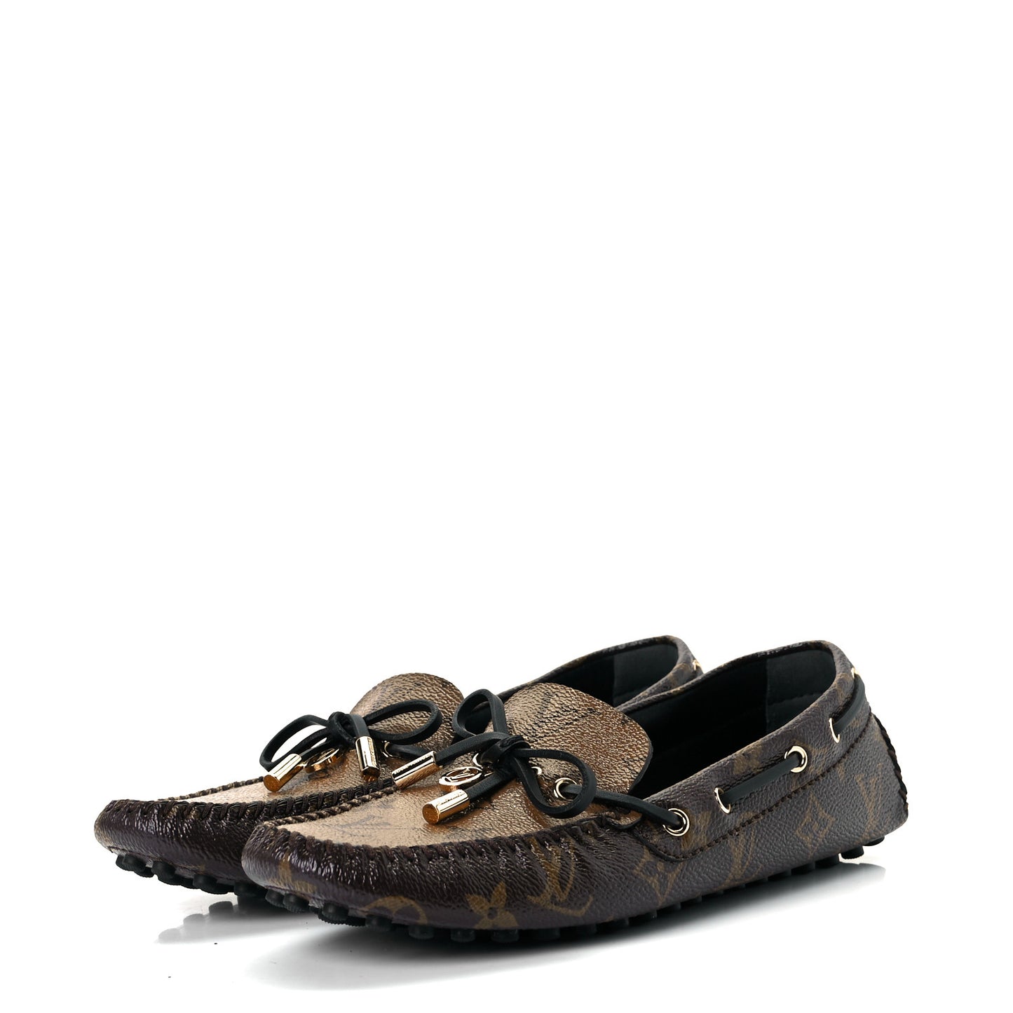 Patent Reverse Monogram Gloria Loafers 37.5