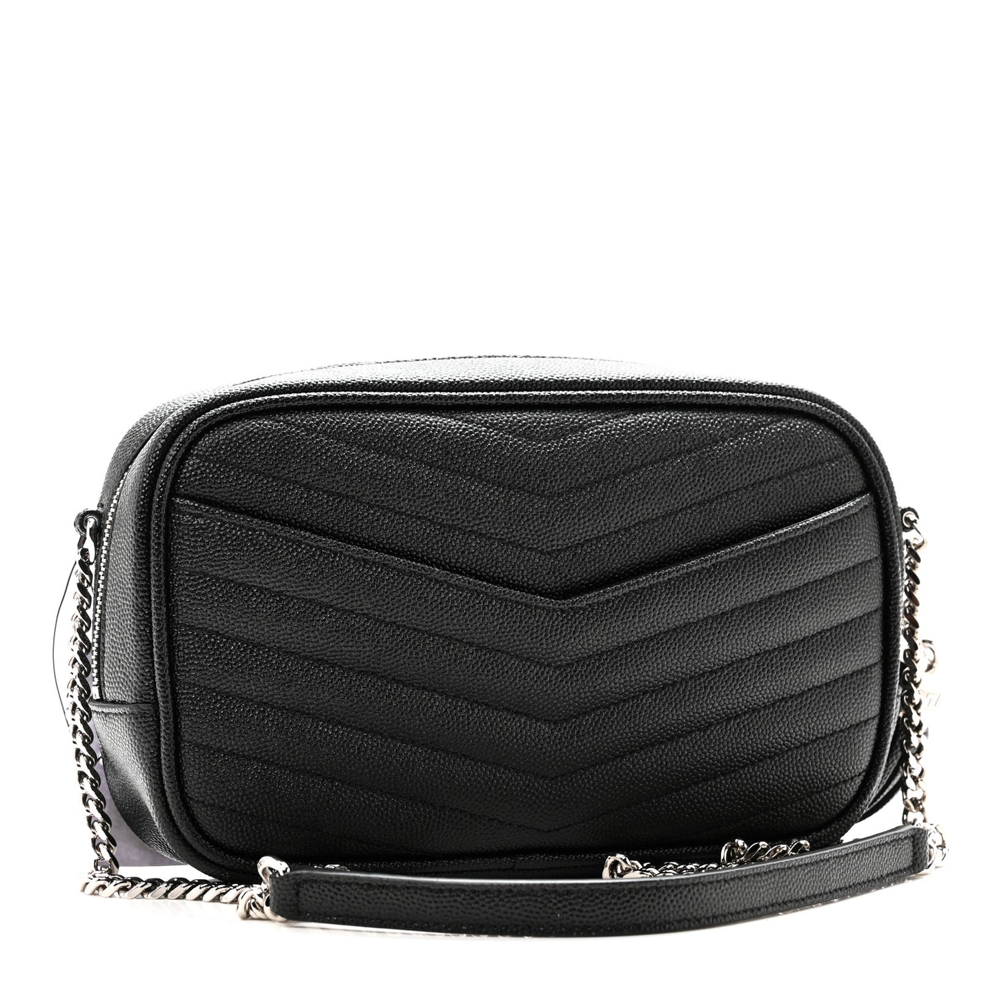 Grain De Poudre Matelasse Monogram Mini Lou Camera Bag Black