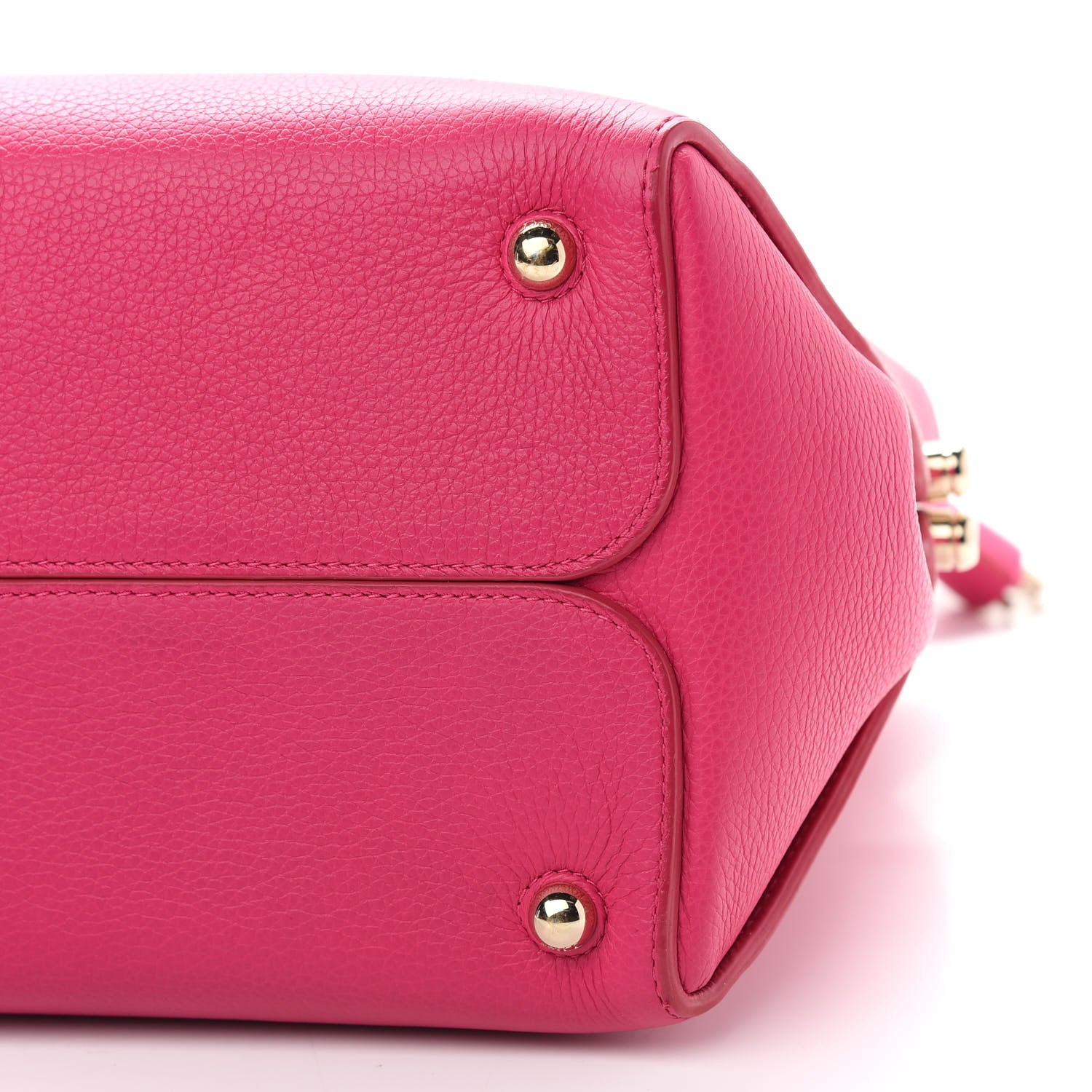 Christian Dior Grained Calfskin Bar Tote Coquelicot 6 of 9