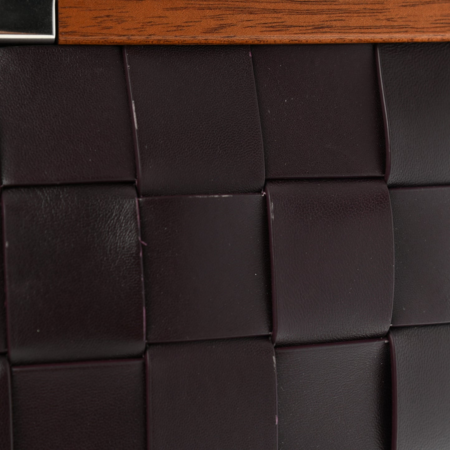 Nappa Intrecciato The Snap Clutch Grape