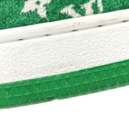 Louis Vuitton Jacquard Velvet Monogram Mens LV Trainer Sneakers 7 Vert 10 of 13
