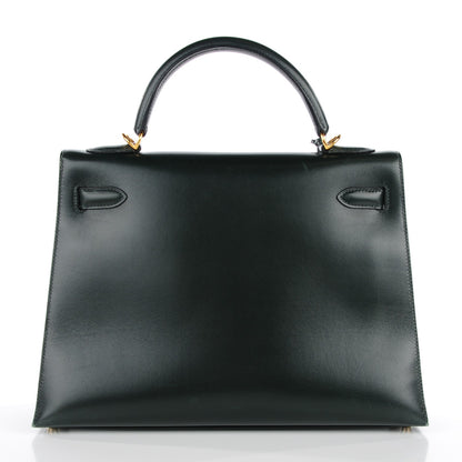 Hermes Box Kelly Sellier 32 Vert Fonce 12 of 28