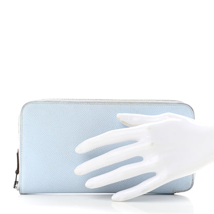 Hermes Epsom Silk'in Wallet Bleu Brume 2 of 10