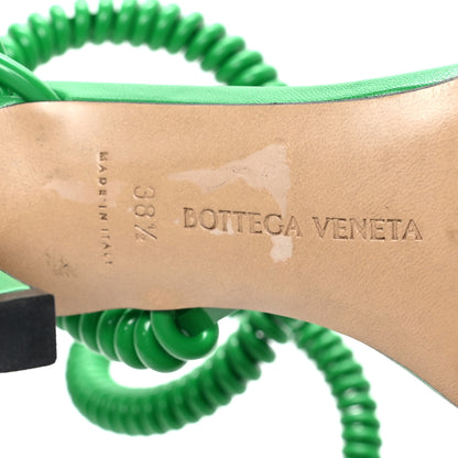 Bottega Veneta Rubber Wire Nappa Stretch 90mm Sandals 38.5 Grass 5 of 7