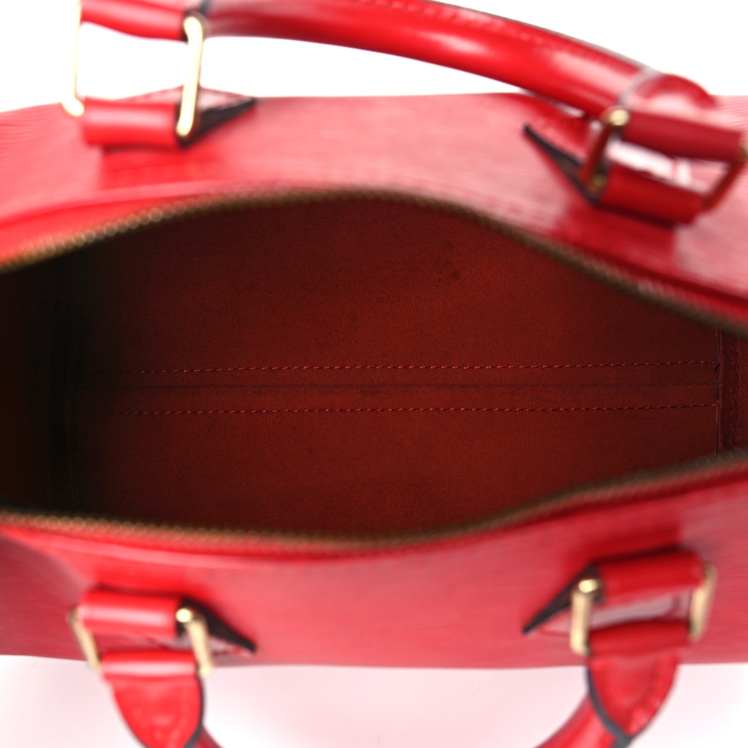 Louis Vuitton Epi Speedy 25 Castillan Red 5 of 8