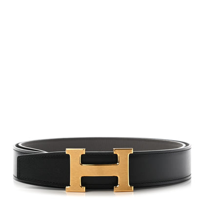 Hermes Swift Togo 32mm H Belt 95 Black Etain 1 of 6
