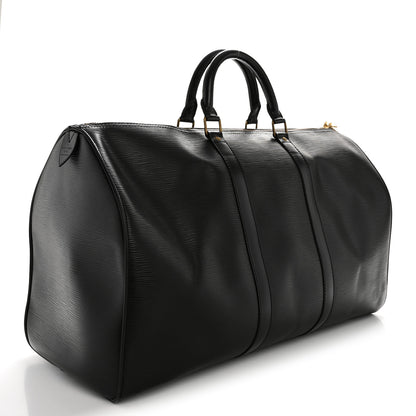 Louis Vuitton Epi Keepall 50 Black 2 of 13