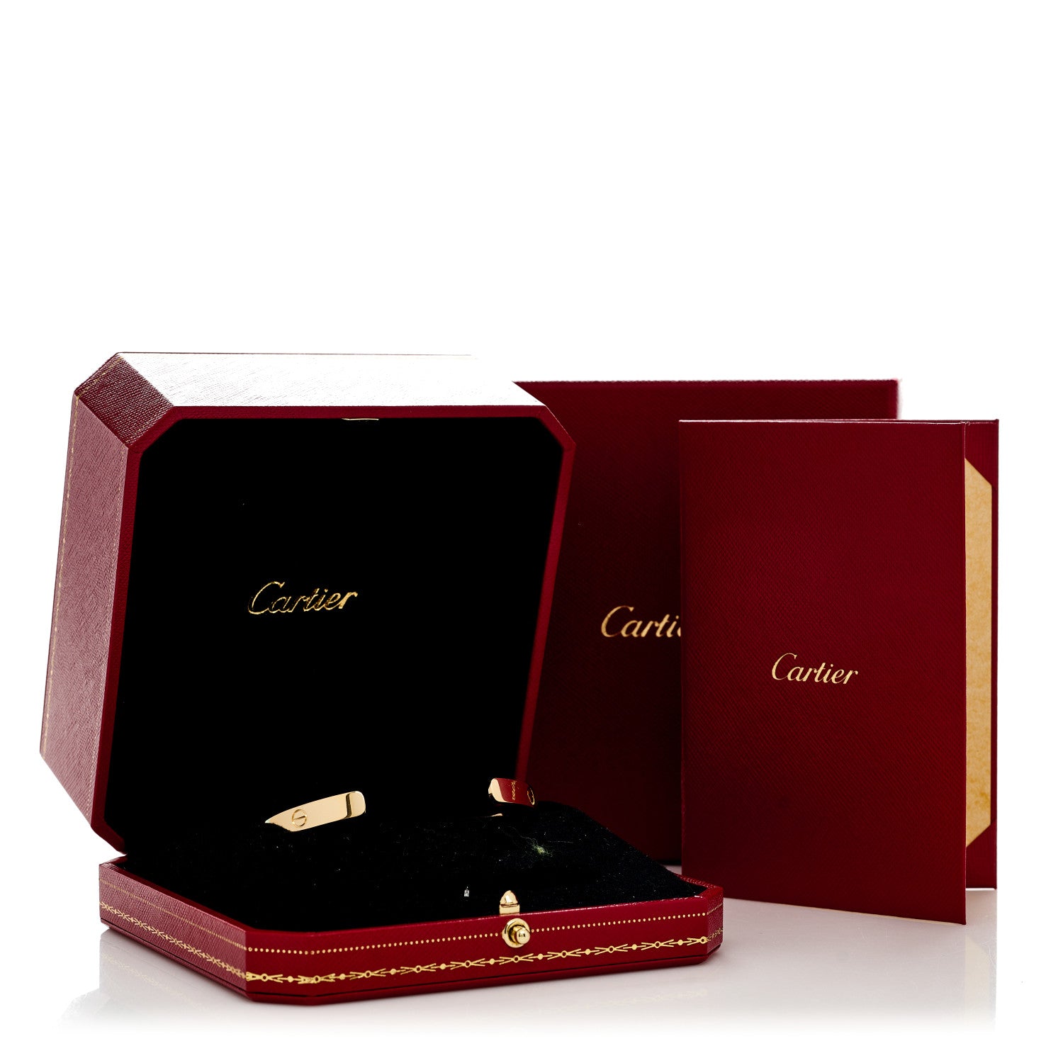 Cartier 18K Yellow Gold LOVE Cuff Bracelet 20 3 of 4