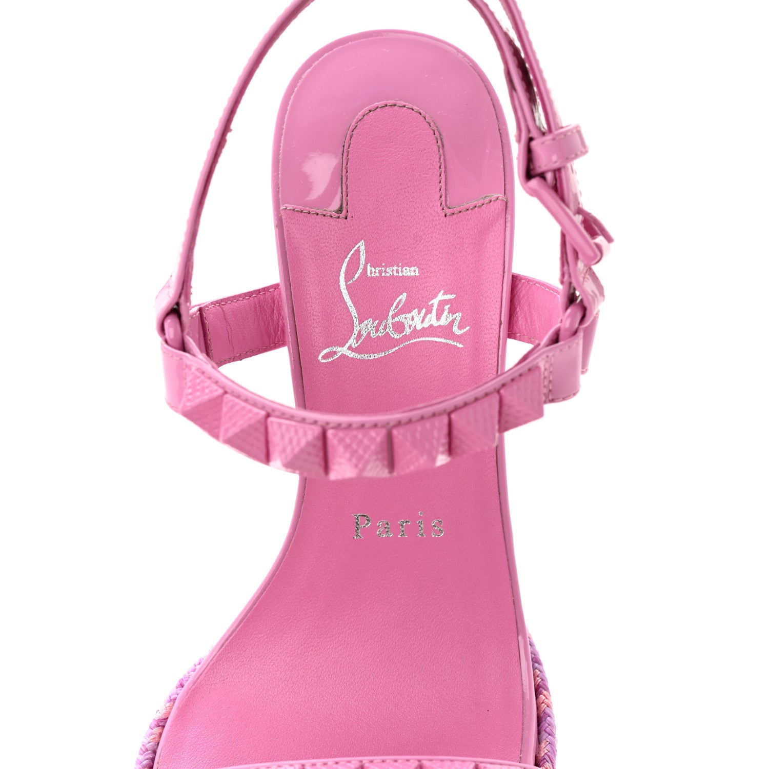 Christian Louboutin Pyraclou 110 Platform Sandals 38 Pink 7 of 10