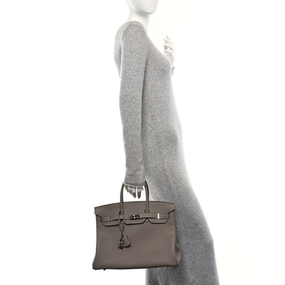 Hermes Togo Birkin 35 Gris Asphalte 2 of 10