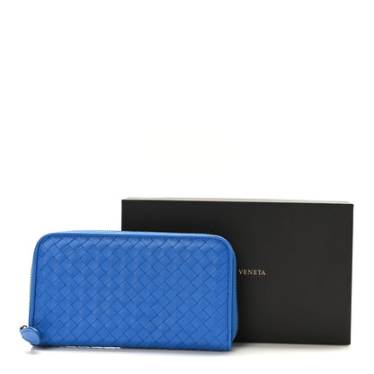 Bottega Veneta Nappa Intrecciato Zip Around Wallet Electrique 7 of 7