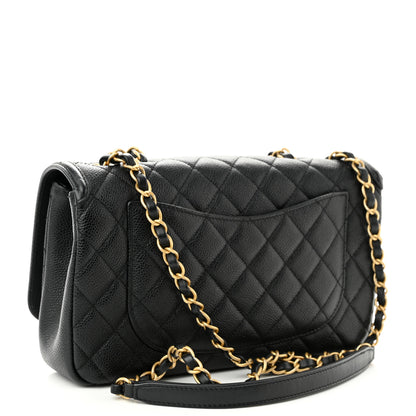 Chanel Caviar Quilted Medium CC Filigree Flap Black 3 of 12